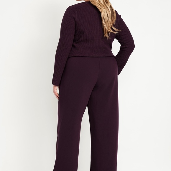Old Navy Purple Wide Leg Pants - Picture 2 of 5